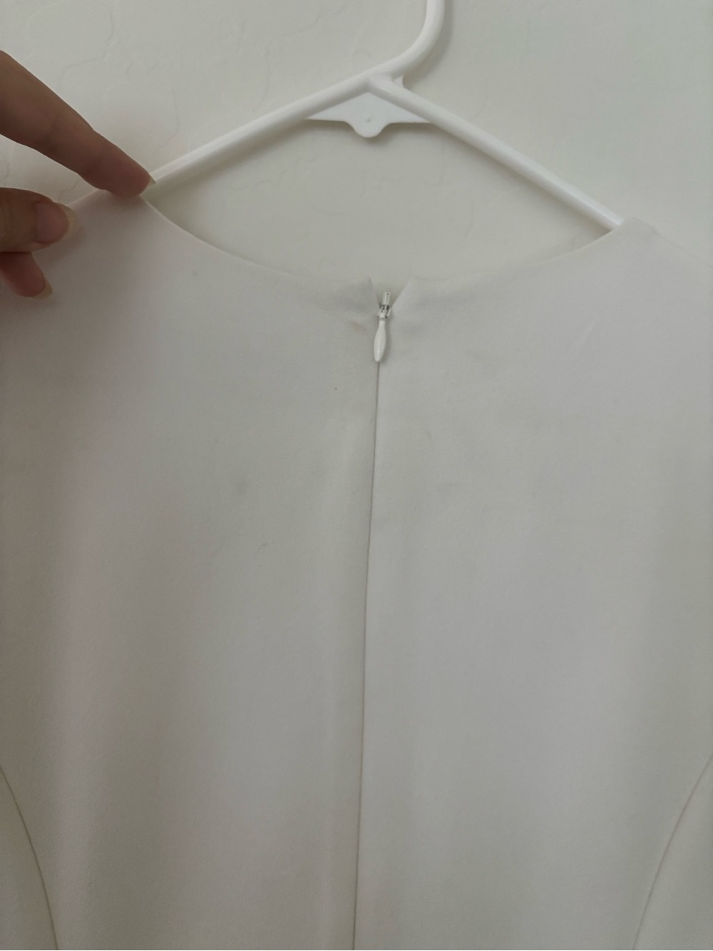 Calvin Klein White Fit & Flare Dress Size 2 - Picture 6 of 7